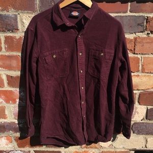 Dickies Maroon Dress Shirt